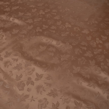 Brown Vines Tone on Tone Plastic Tablecloth Fabric
