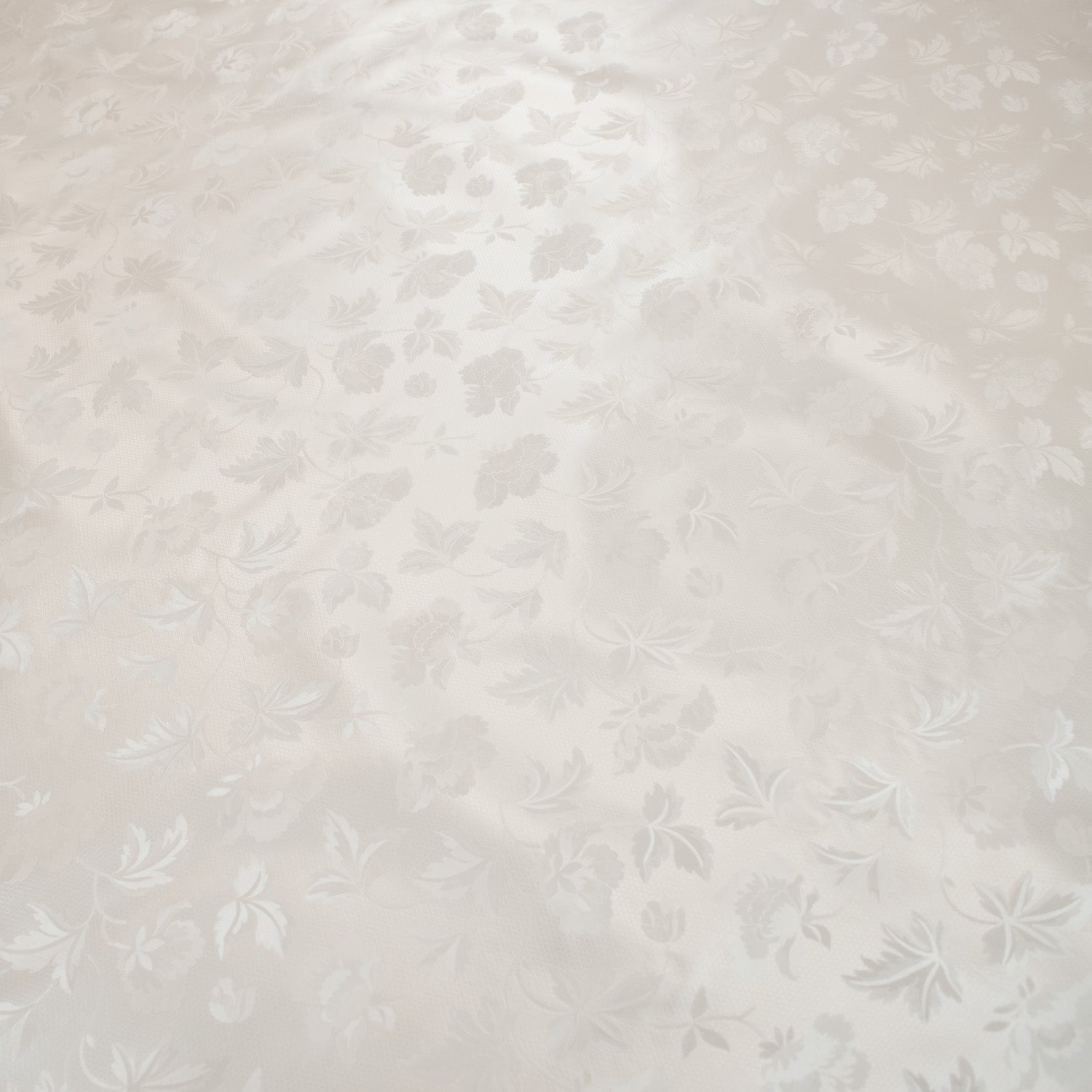 Silver Vines Tone on Tone Plastic Tablecloth Fabric