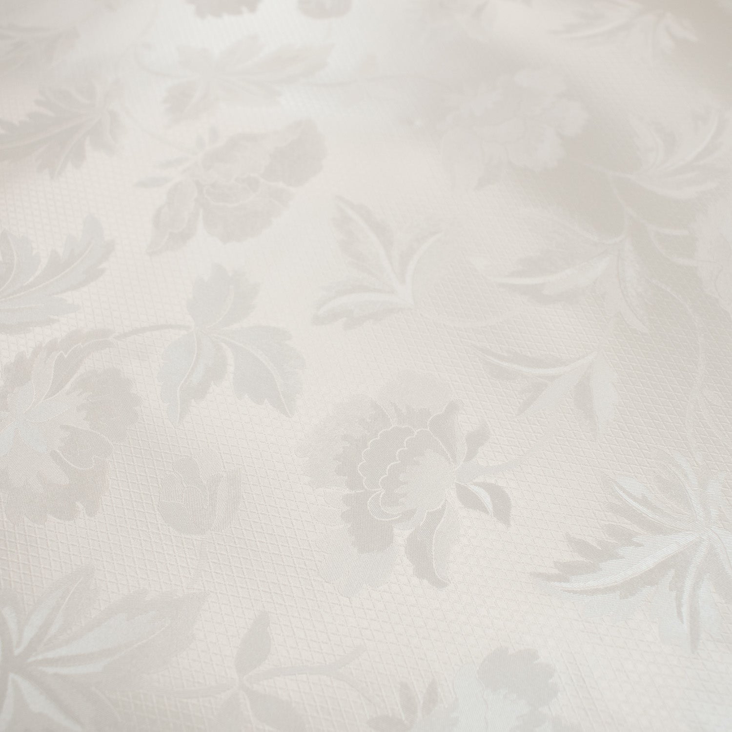 Silver Vines Tone on Tone Plastic Tablecloth Fabric