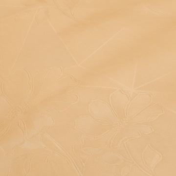 Caramel Diamond & Flower Plastic Tablecloth Fabric
