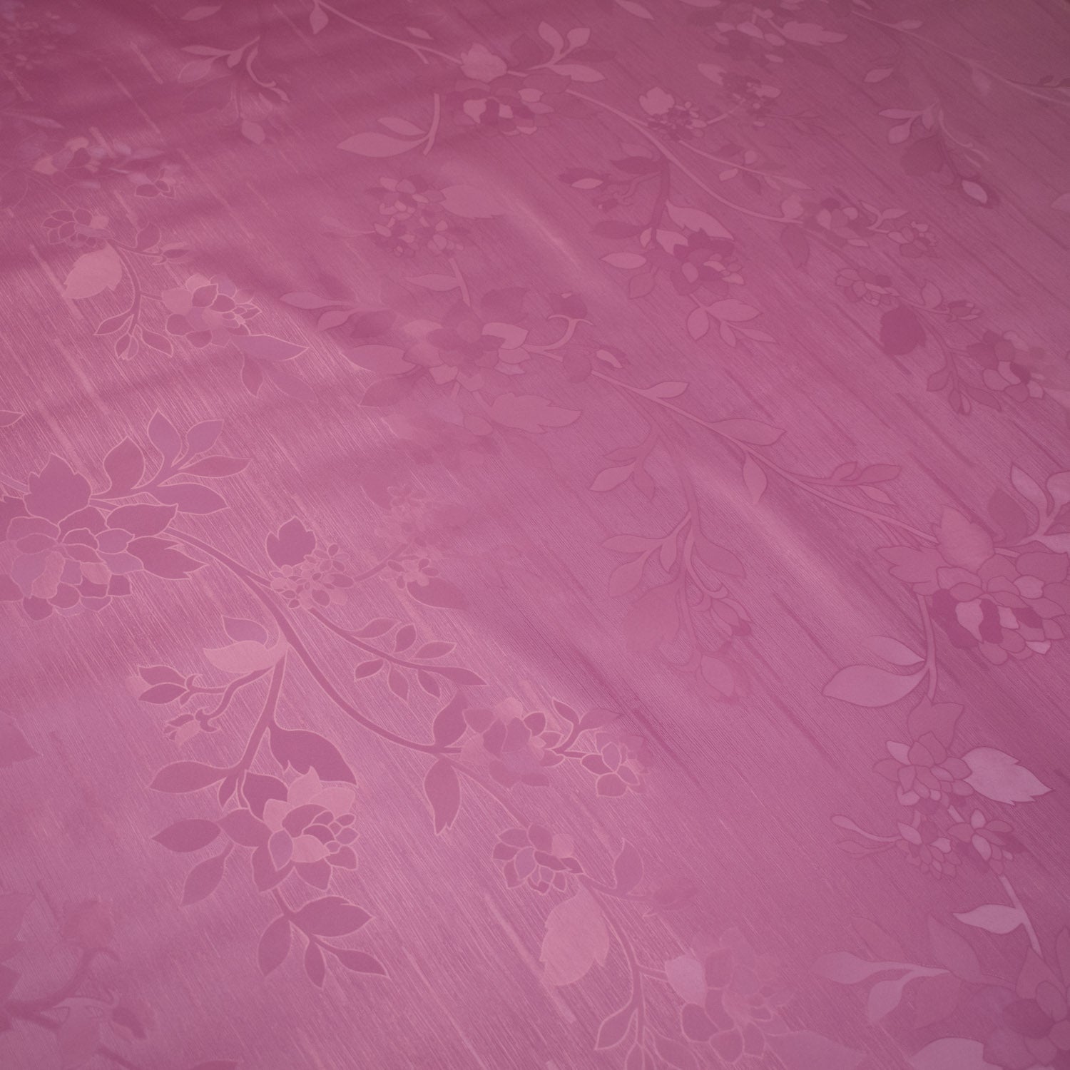 Purple Floral Vines Plastic Tablecloth Fabric