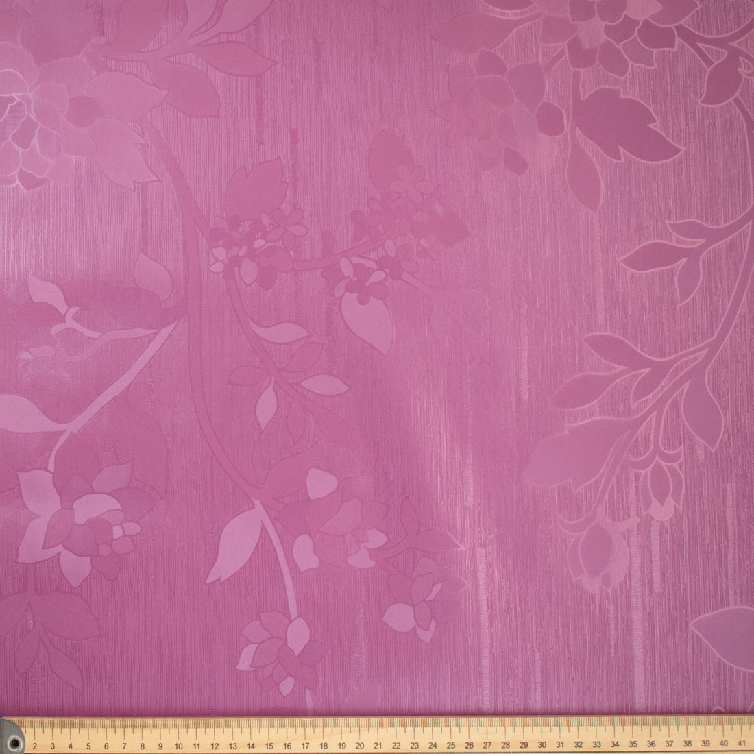 Purple Floral Vines Plastic Tablecloth Fabric