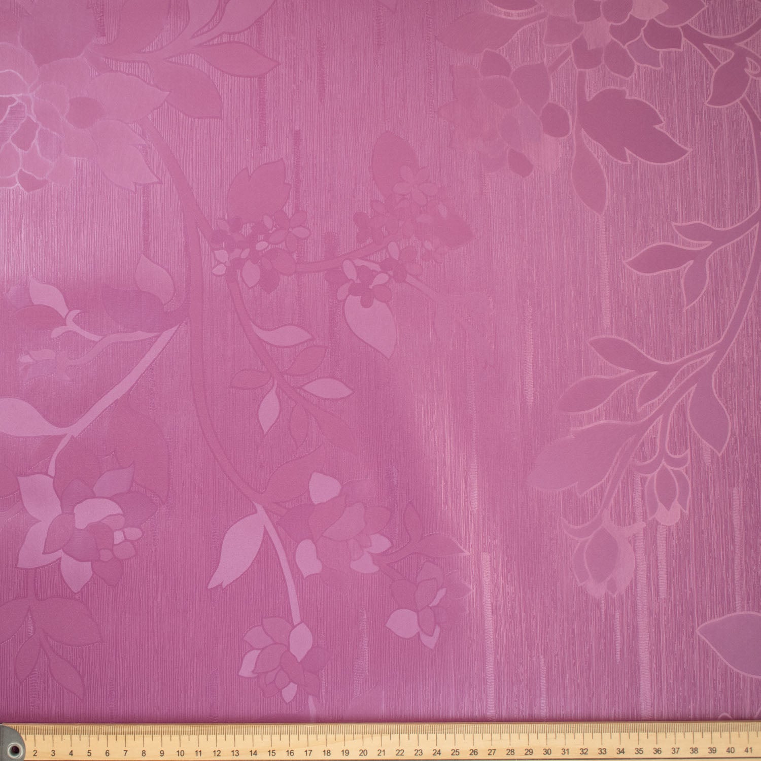 Purple Floral Vines Plastic Tablecloth Fabric