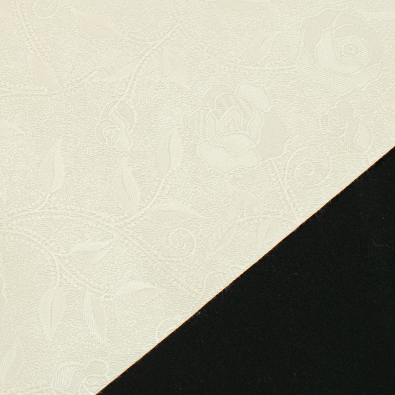 Ivory Vines Plastic Tablecloth Fabric