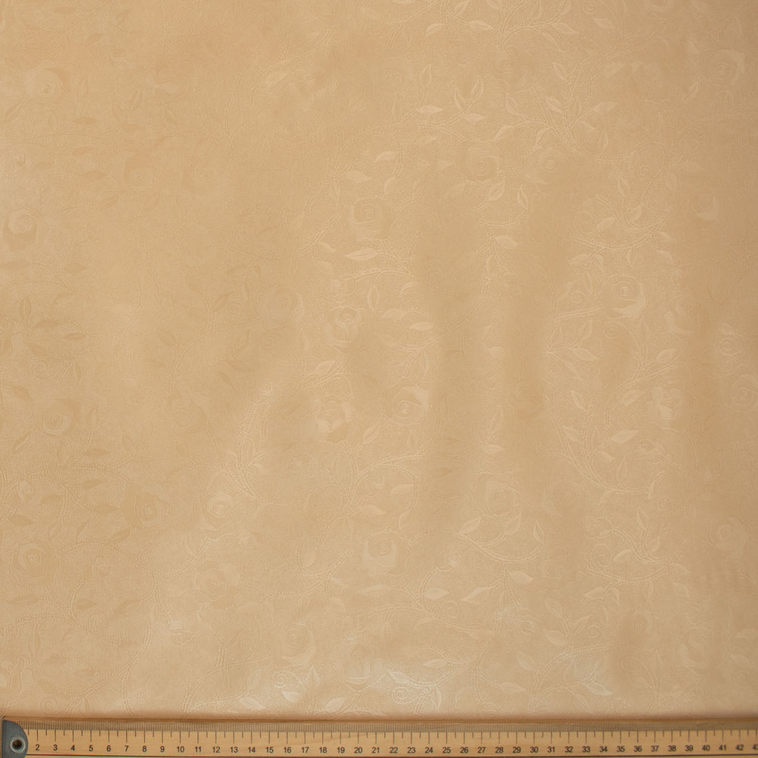 Gold Vines Plastic Tablecloth Fabric