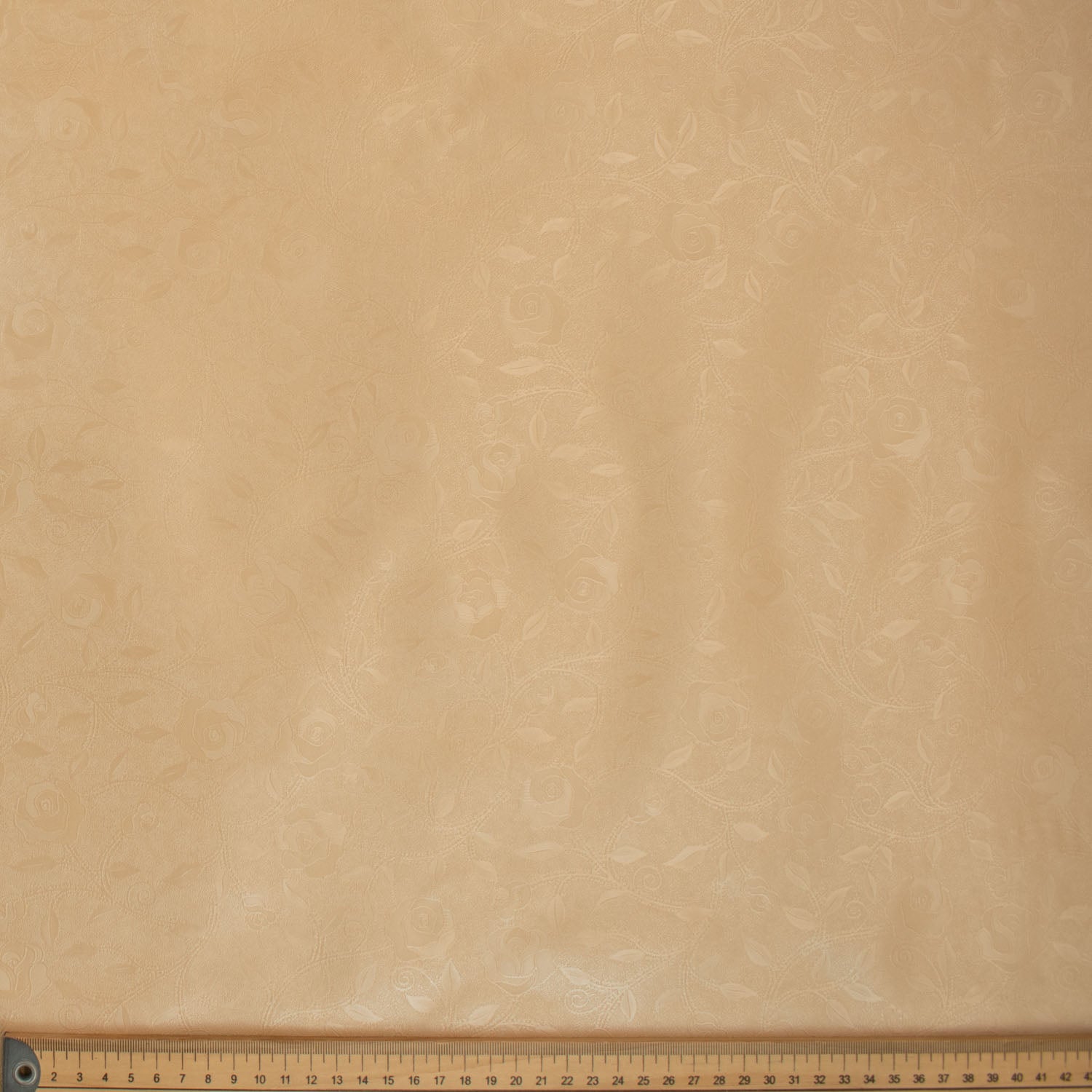 Gold Vines Plastic Tablecloth Fabric