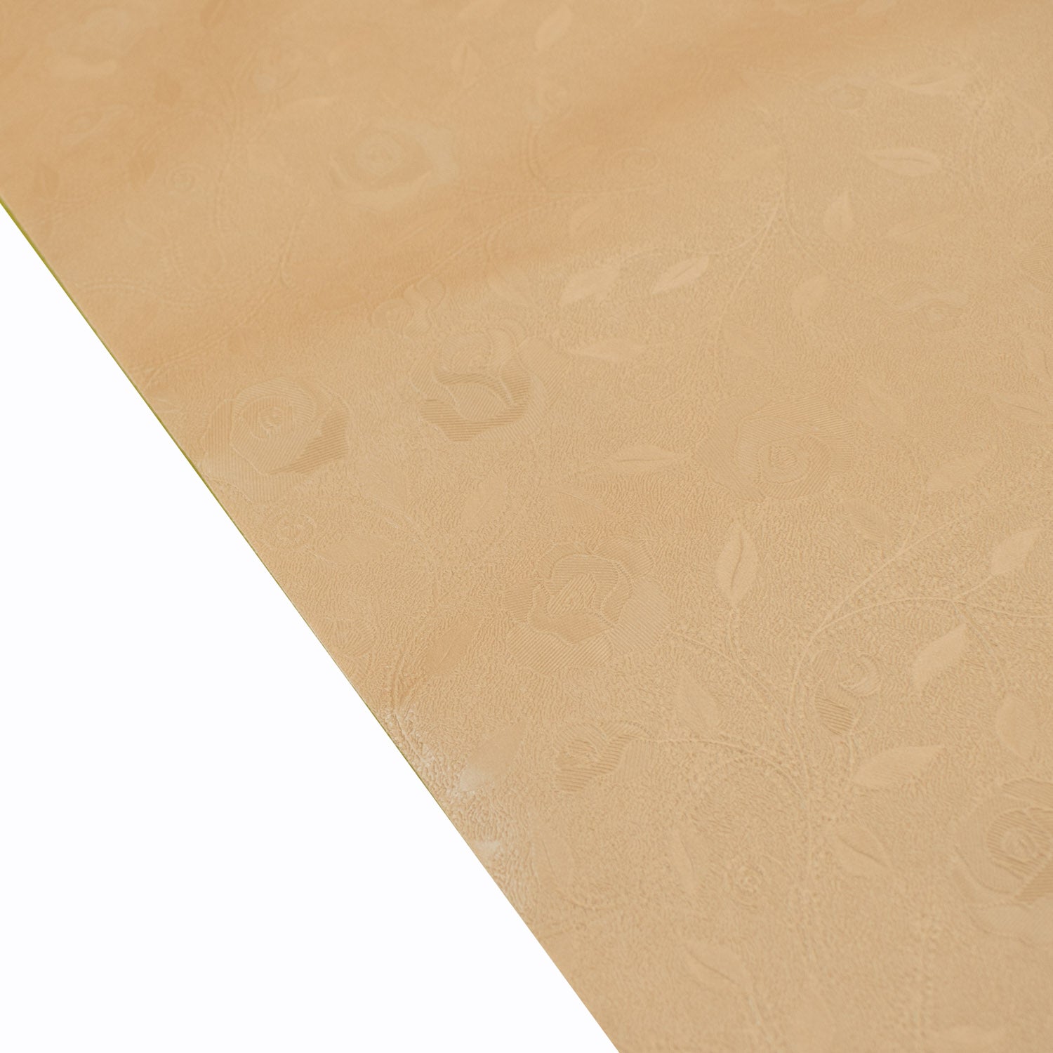 Gold Vines Plastic Tablecloth Fabric