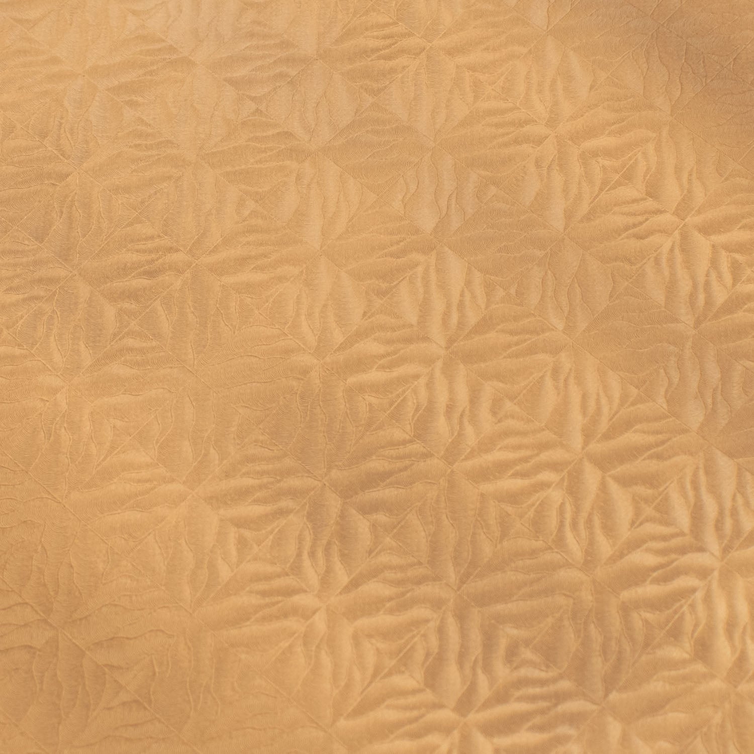 Gold Checks Plastic Tablecloth Fabric