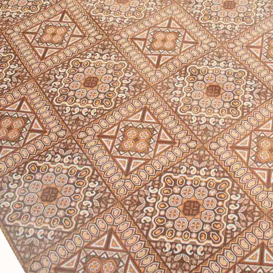Brown Vintage Checks Plastic Tablecloth Fabric – Homecraft Textiles