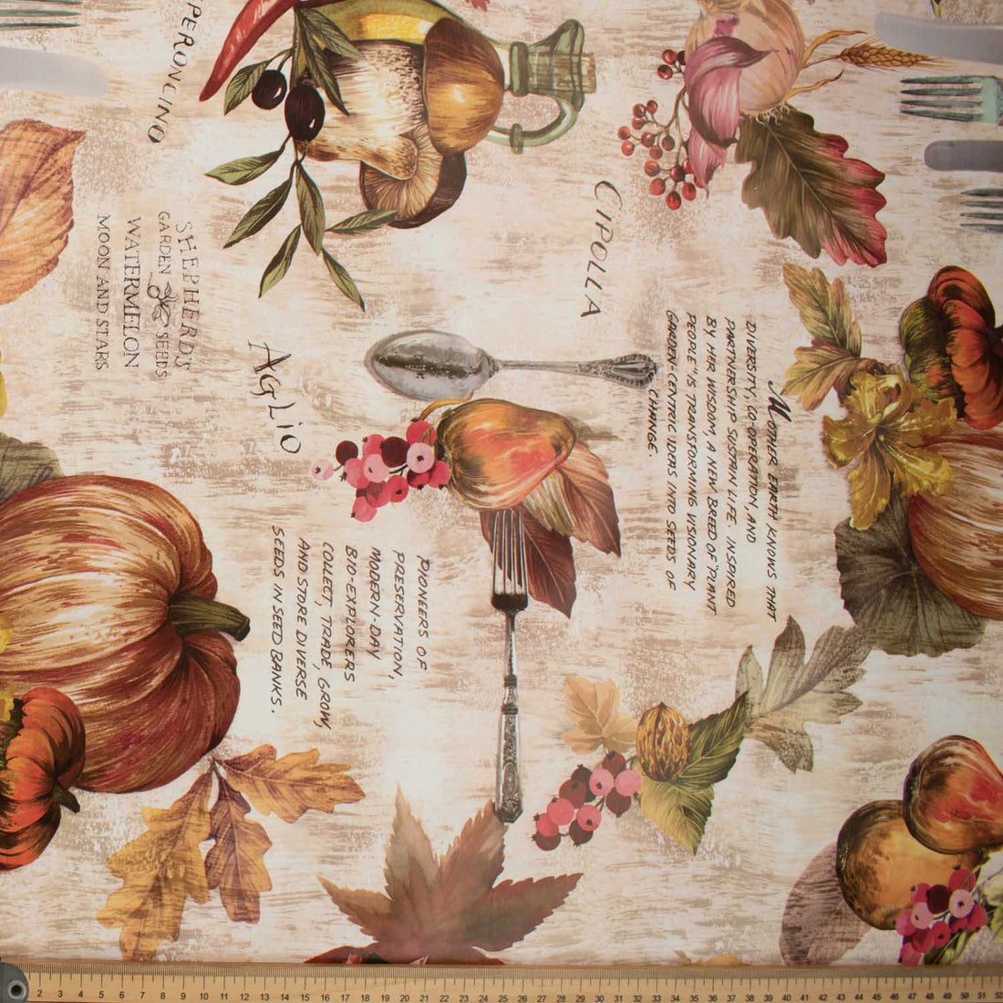 Tableware & Vegetable Plastic Tablecloth Fabric