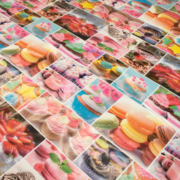 Dessert Plastic Tablecloth Fabric