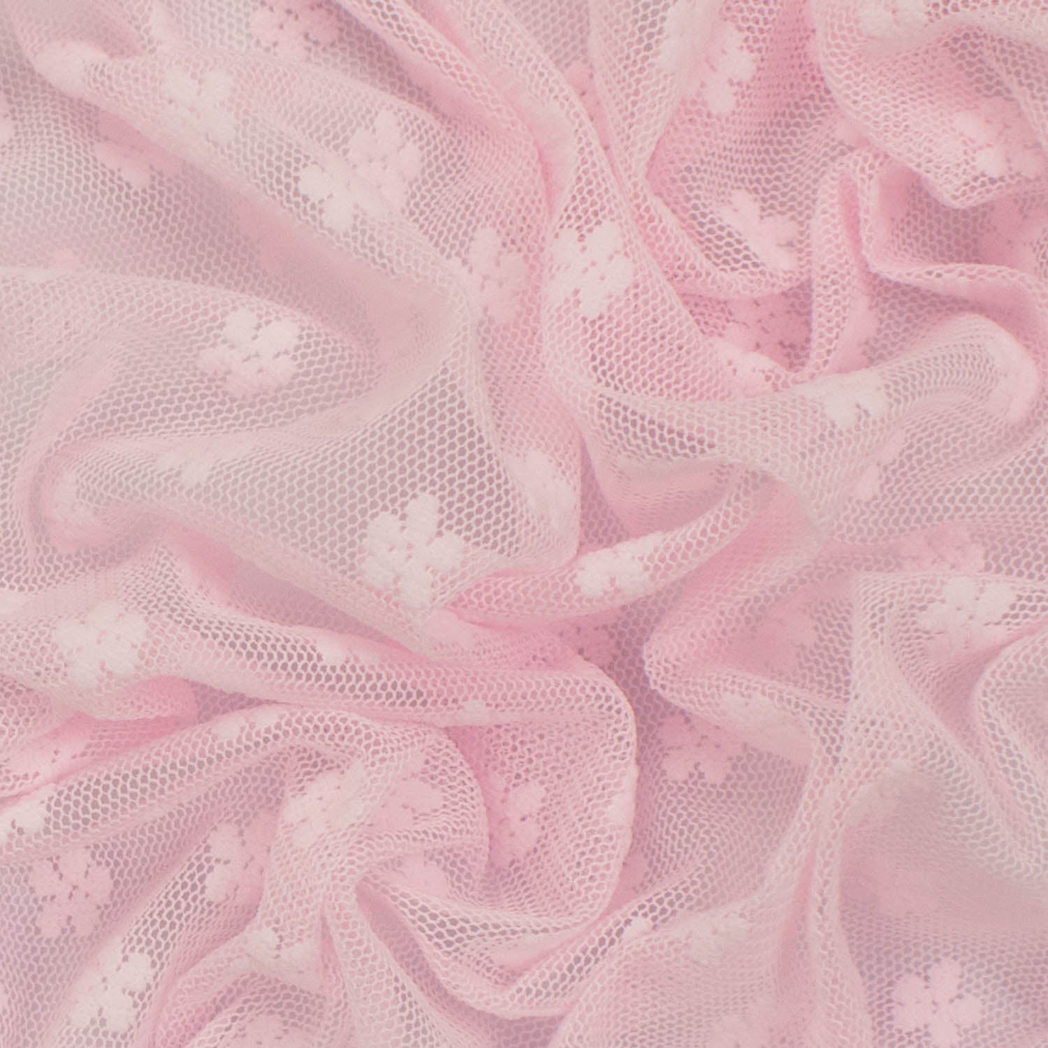 Flocked Floral Lace Mesh