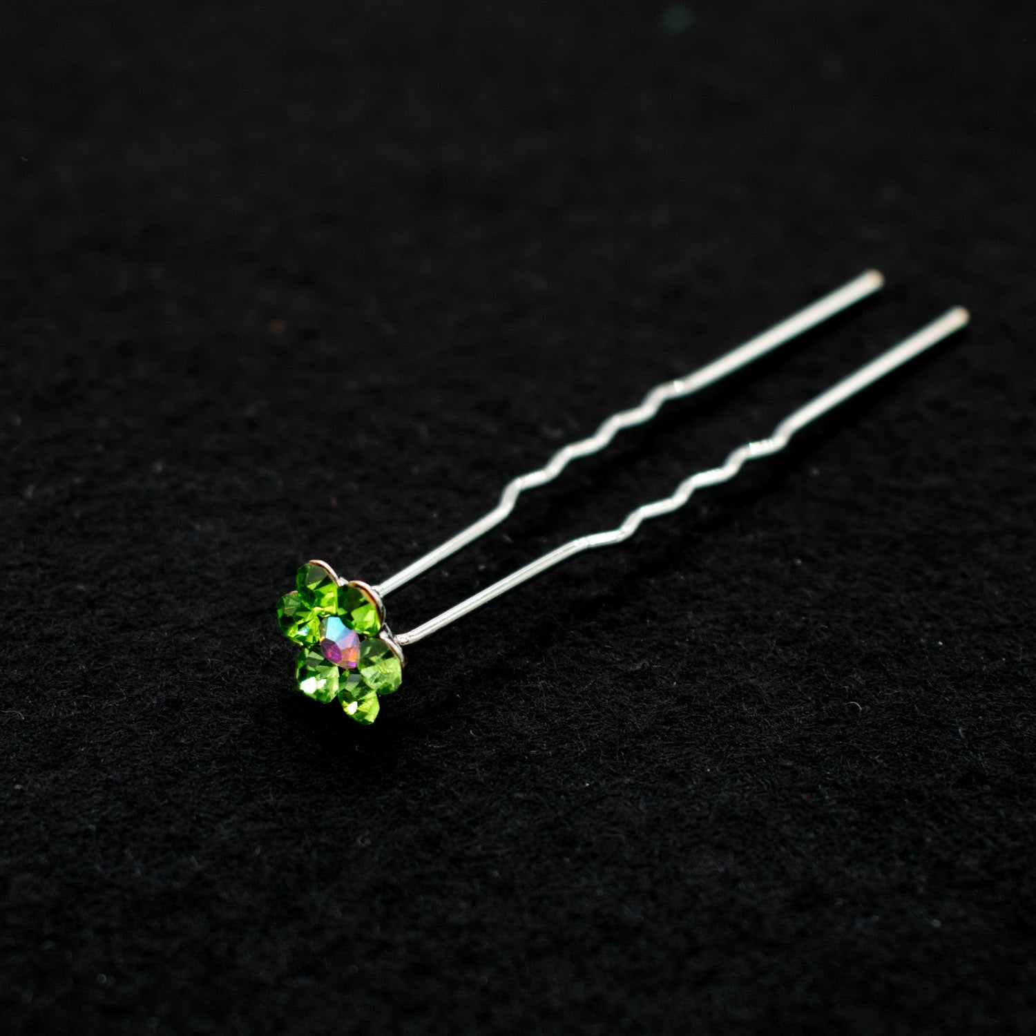 Bridal Rhinestone Mini Floral Hair Pin