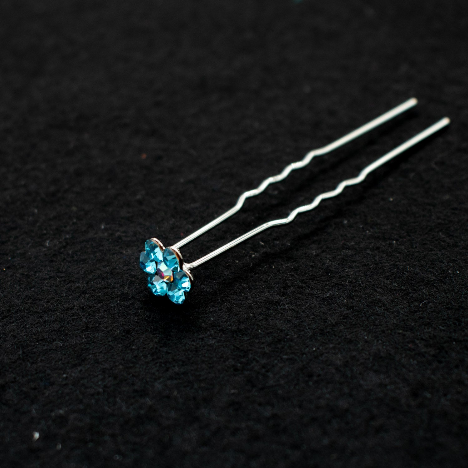 Bridal Rhinestone Mini Floral Hair Pin