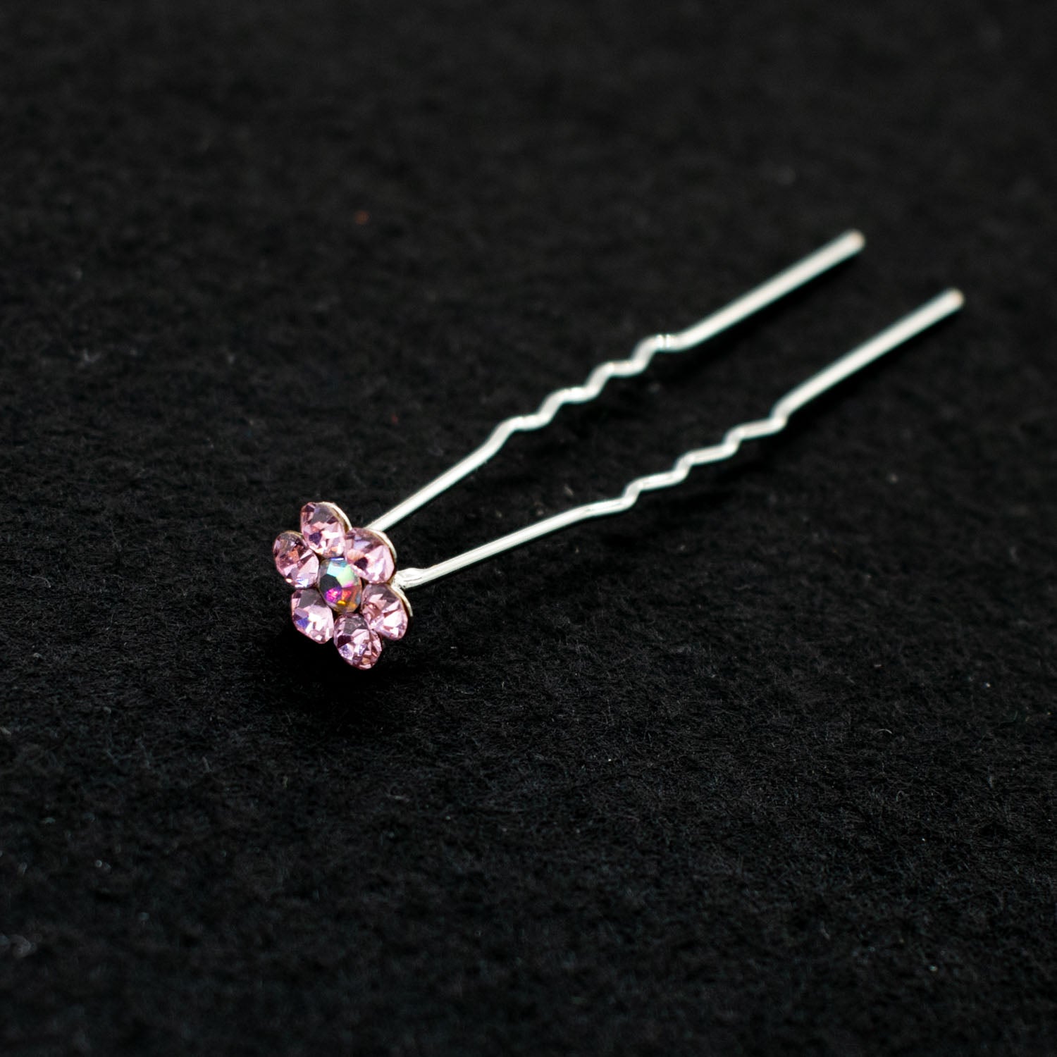 Bridal Rhinestone Mini Floral Hair Pin