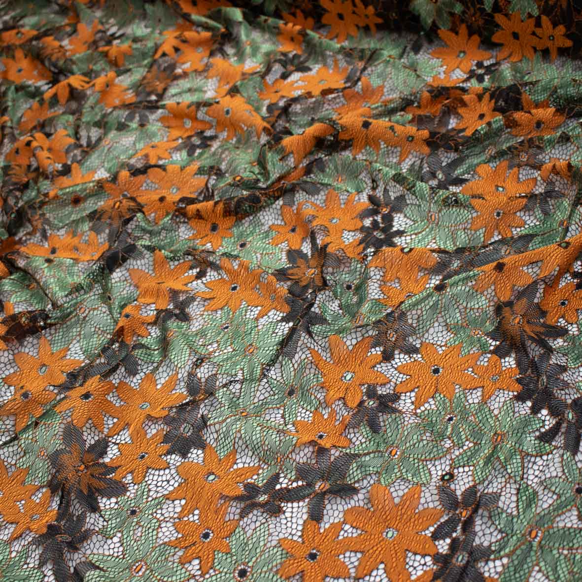 Floral Open Work Cut Work Embroidered Lace