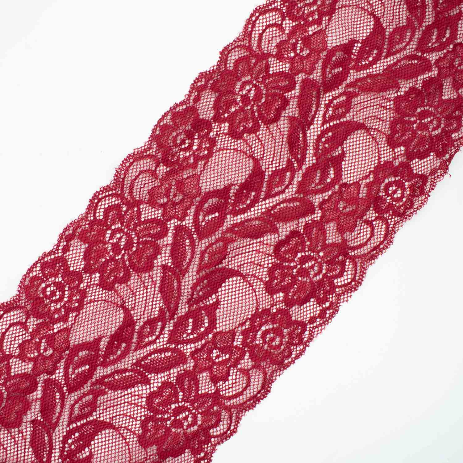 Floral Vines Stretch Lace Trim 15CM