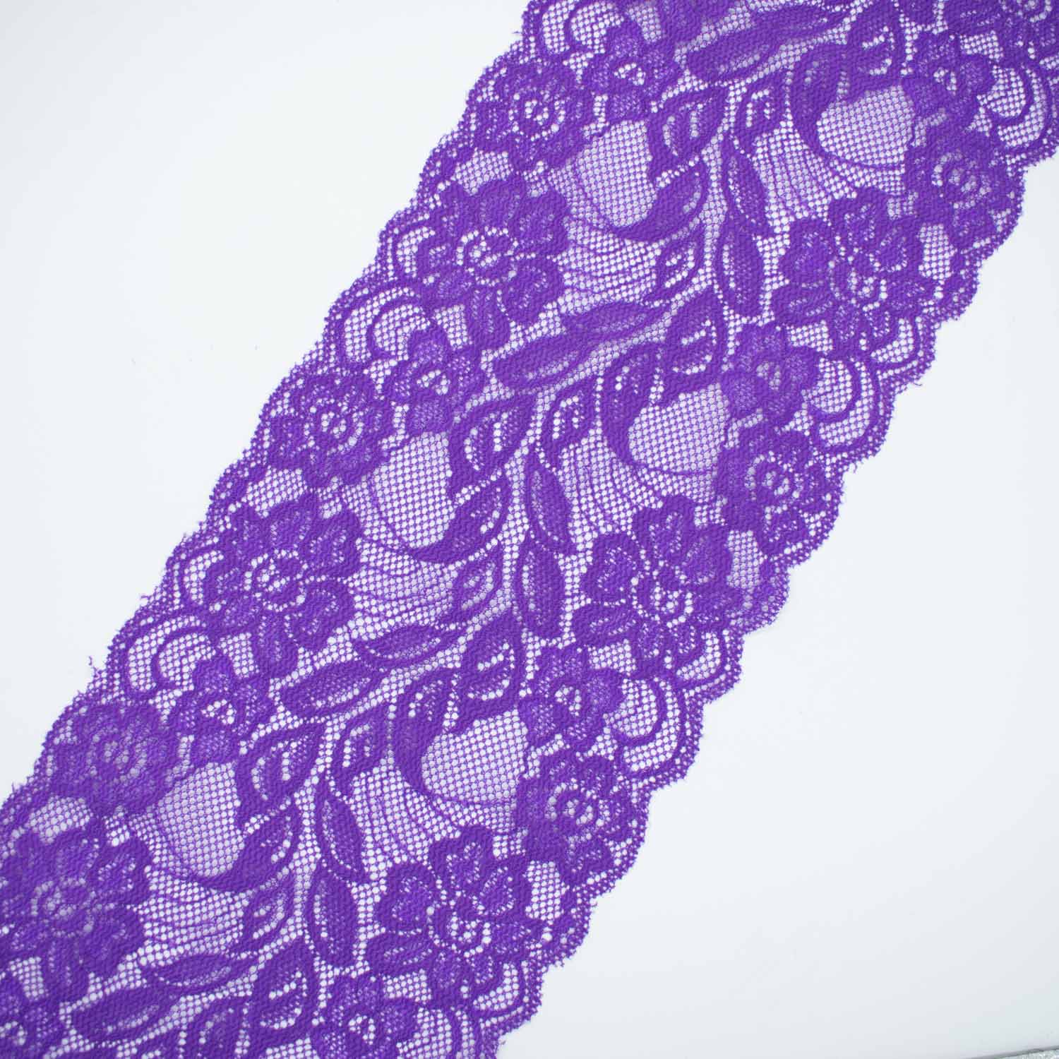 Floral Vines Stretch Lace Trim 15CM