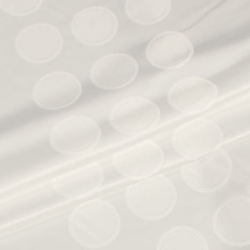 Furan by Zepel - Curtaining/Upholstery Snow White Larget Dots Jacquard