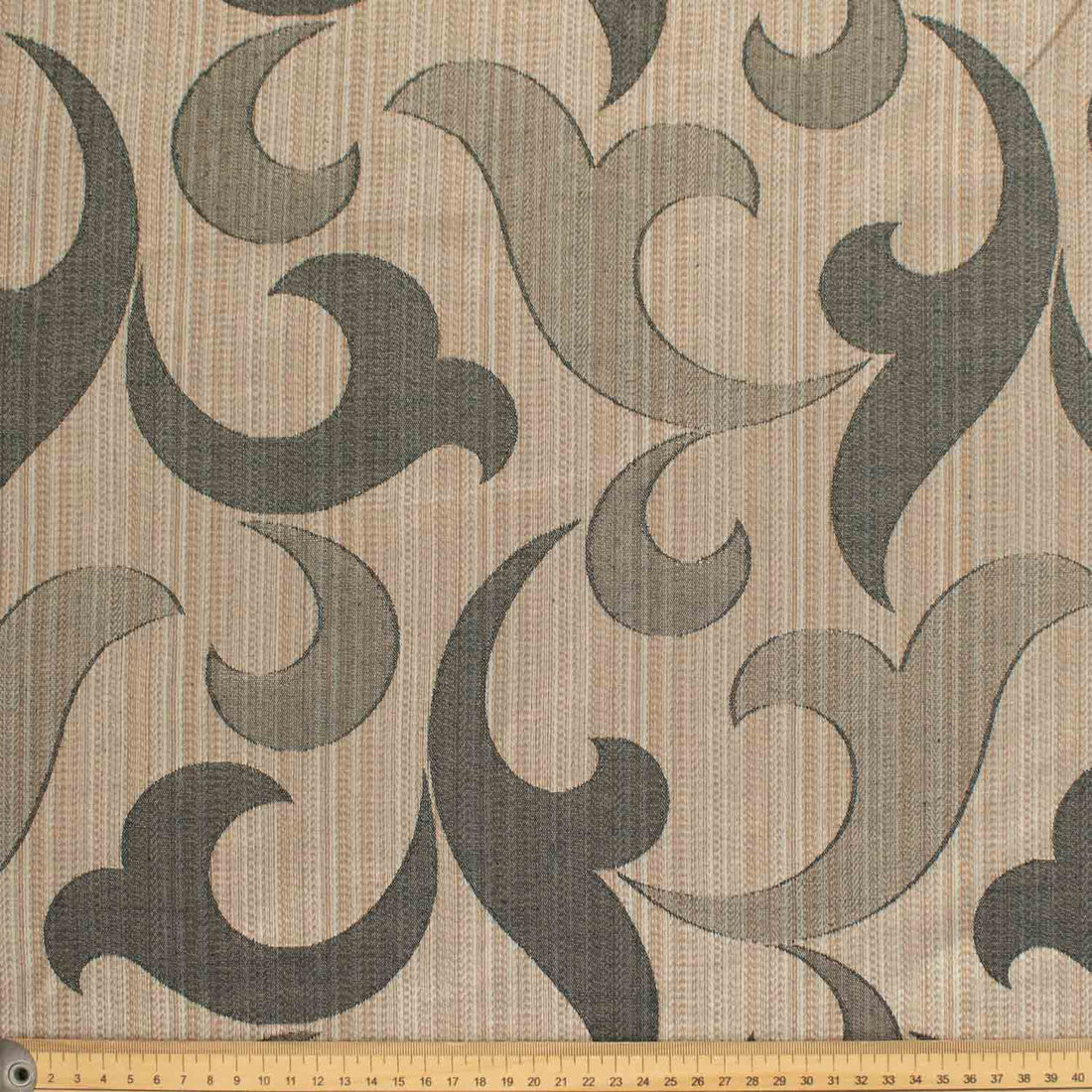 Gala by Maurice Kain Curtaining/Upholstery Reversible Vines Damask Jacquard