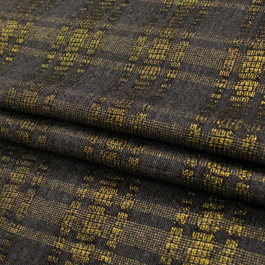 Glitter Metallic Embroidered Wool Suiting