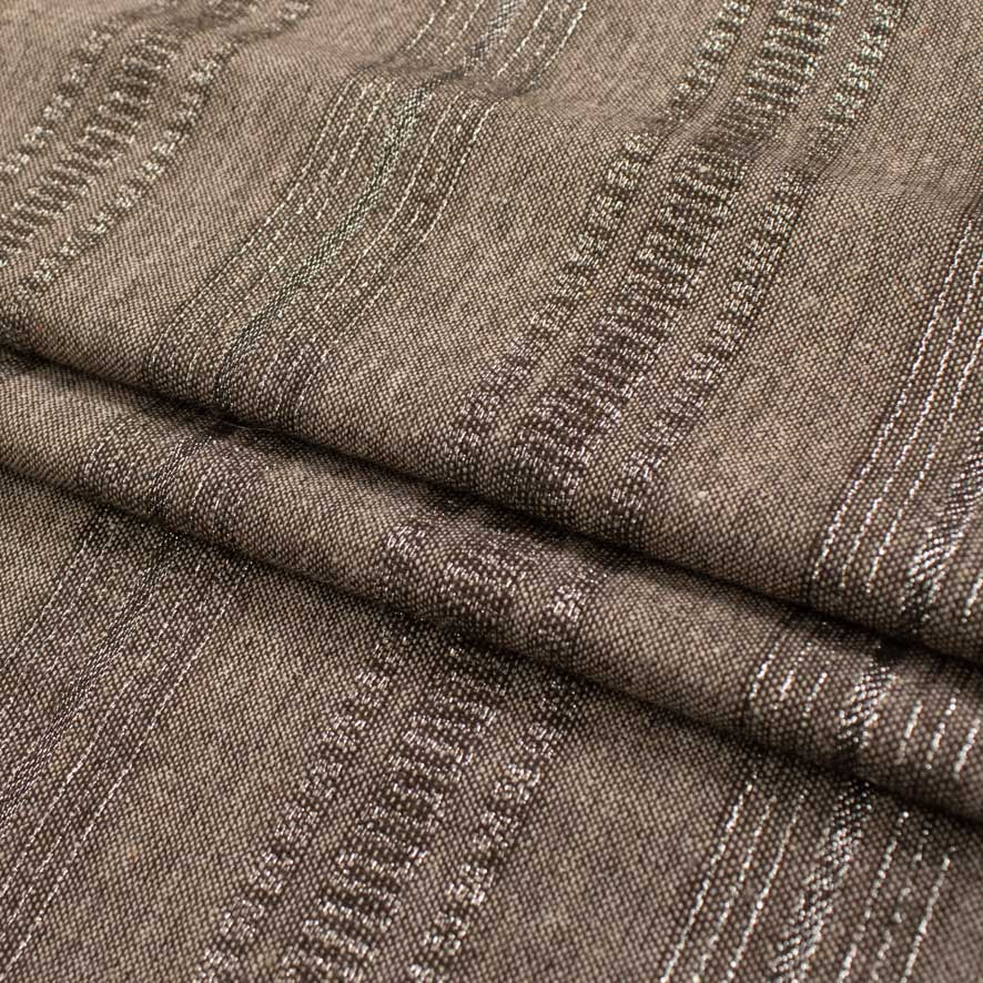 Glitter Metallic Embroidered Wool Suiting