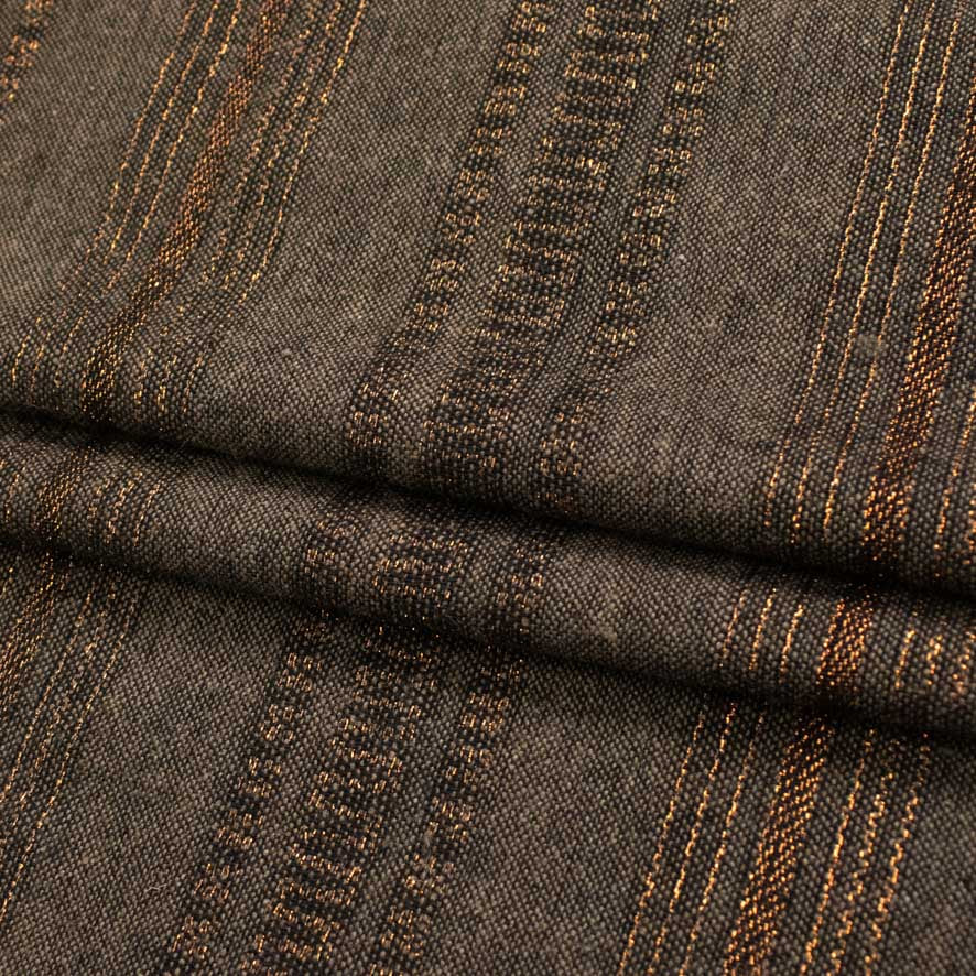 Glitter Metallic Embroidered Wool Suiting