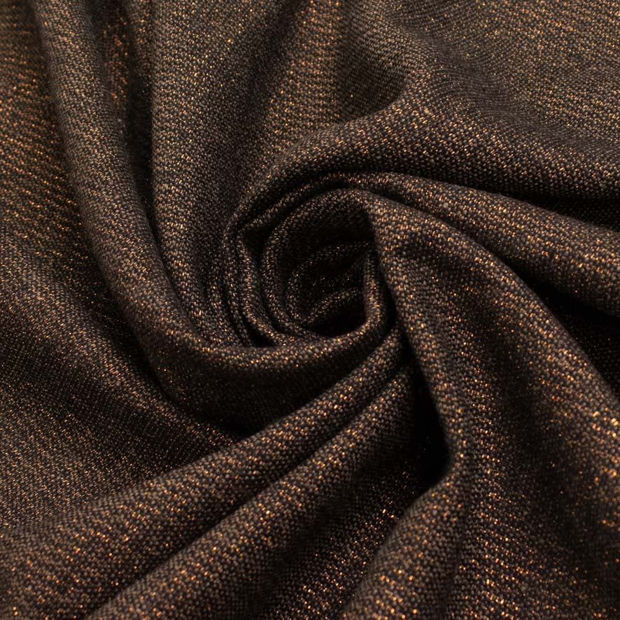 Glitter Metallic Embroidered Wool Suiting