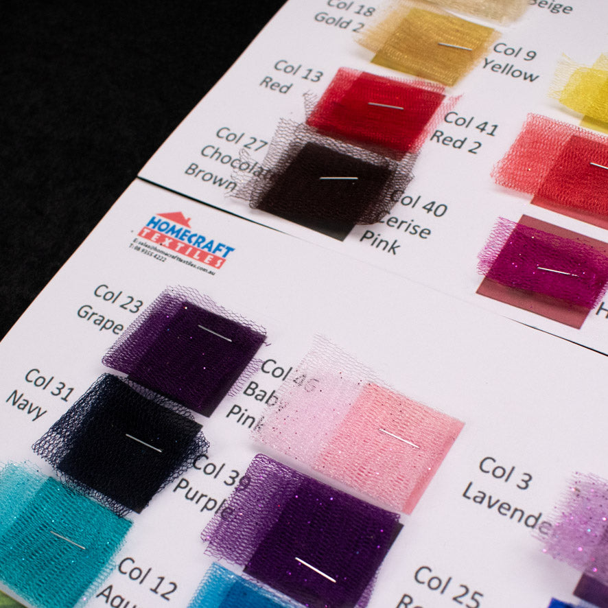 Glitter Tulle Sample Book