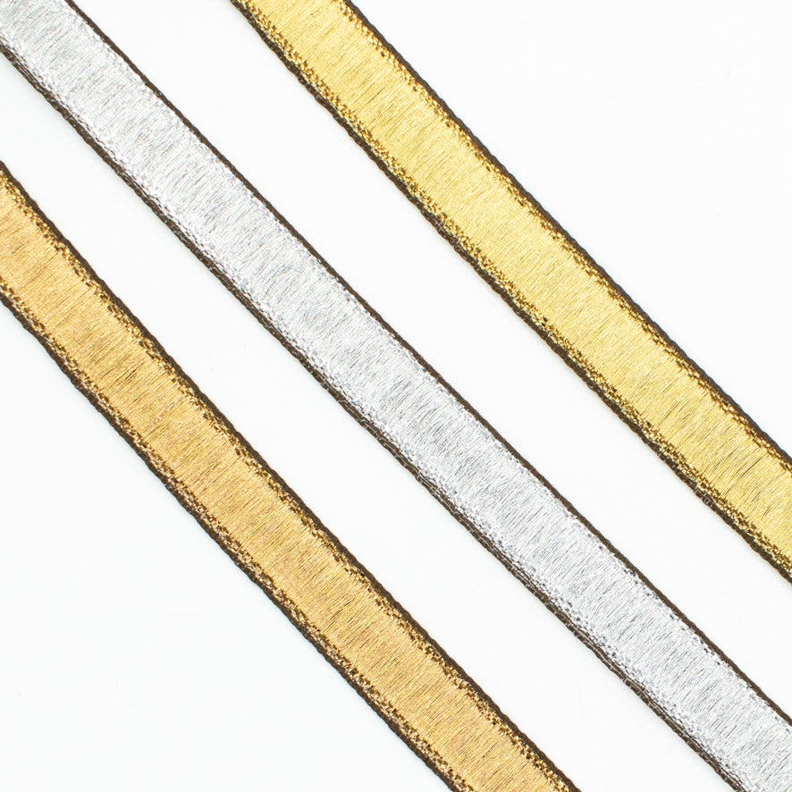 Gold & Silver Shiny Ribbon-15mm