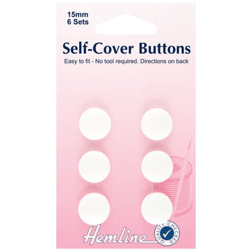 BUTTONS - SELF COVERED NYLON 15MM