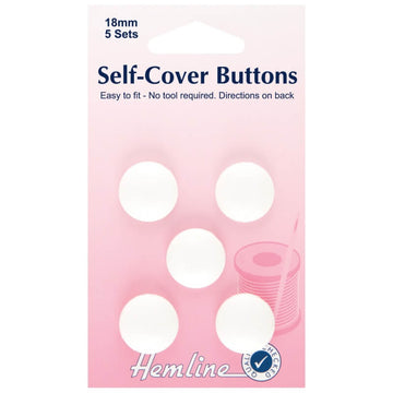 BUTTONS - SELF COVERED NYLON 18MM