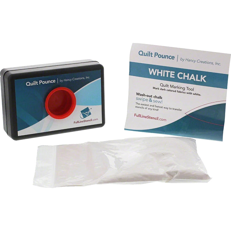 Quilt Pounce Pad with White Wash Out Chalk