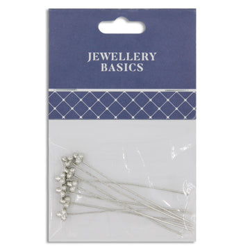 Head Pins 55mm Dark Silver Large 8Pcs