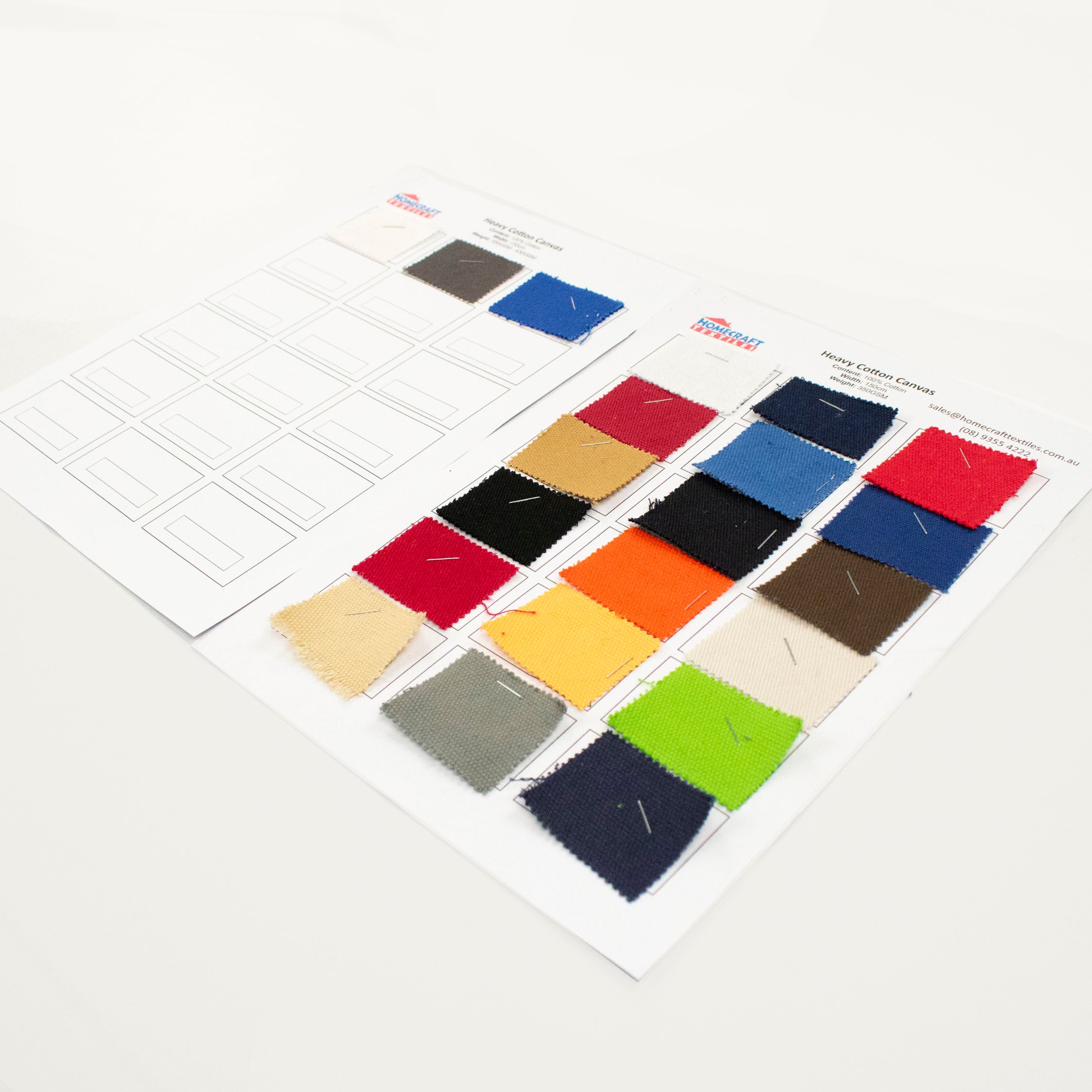 Heavy Cotton Canvas Sample Book