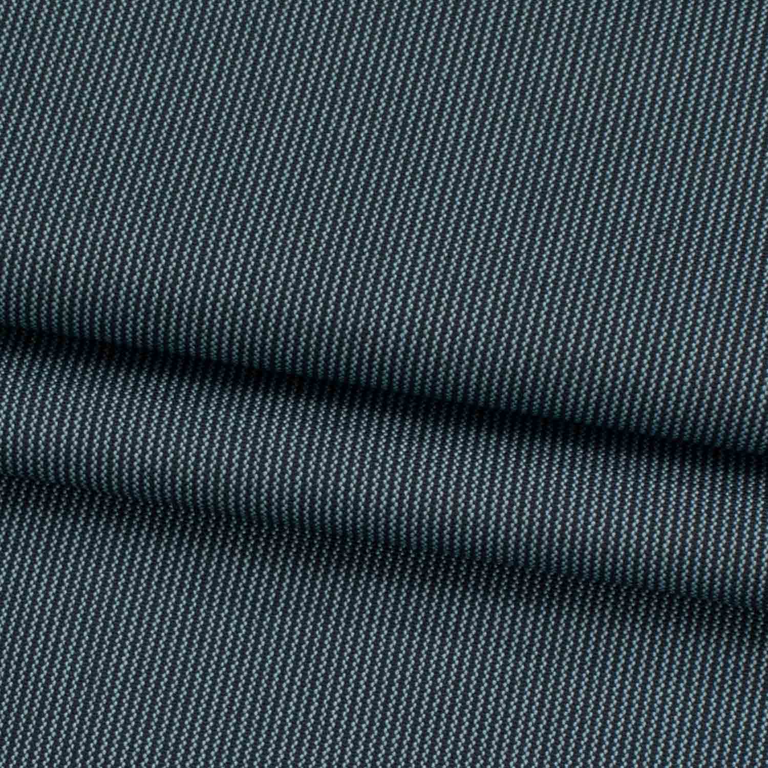 Medium Weight Denim Sea Blue Micro Stripes
