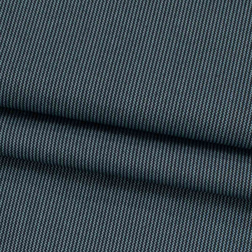 Medium Weight Denim Sea Blue Micro Stripes