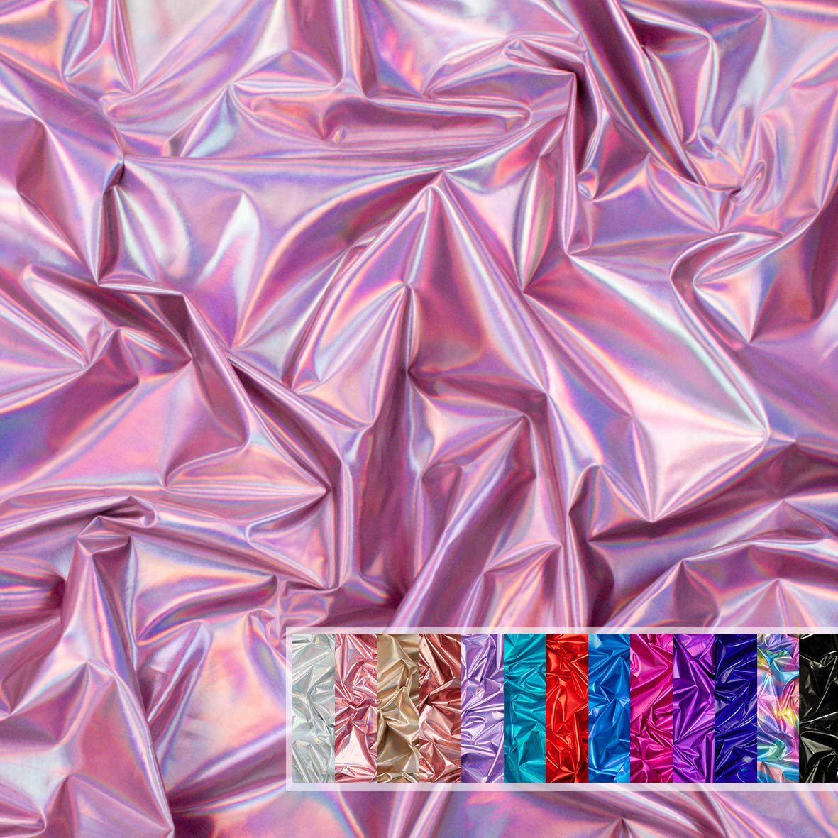 Holographic Metallic Foil Fabric