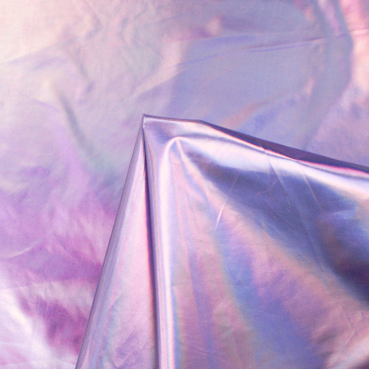 Holographic Metallic Foil Fabric