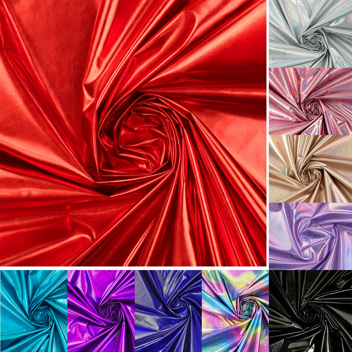 Holographic Metallic Foil Fabric