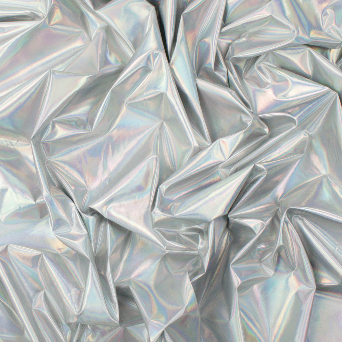 Holographic Metallic Foil Fabric