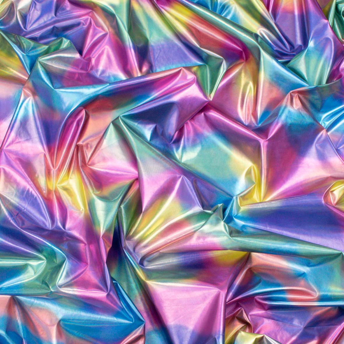 Holographic Metallic Foil Fabric