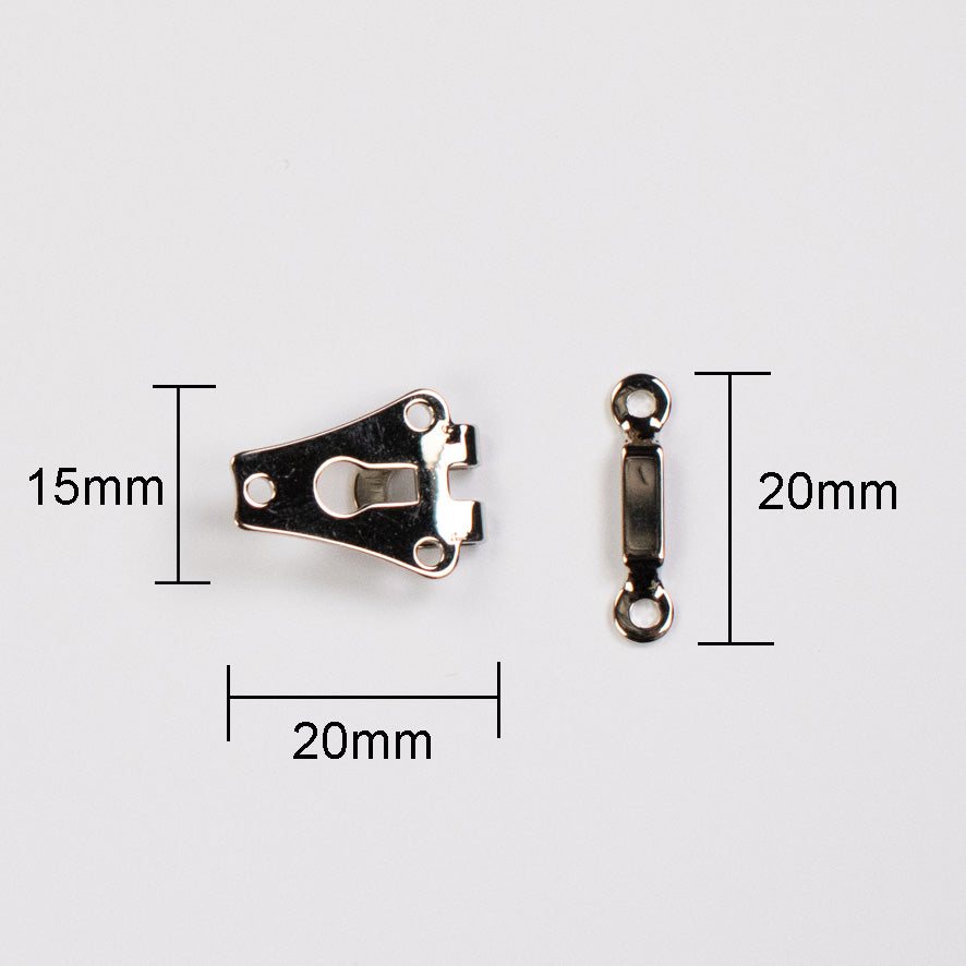 Skirt and Trousers Hook & Bar - Silver 144 Sets 1 Gross