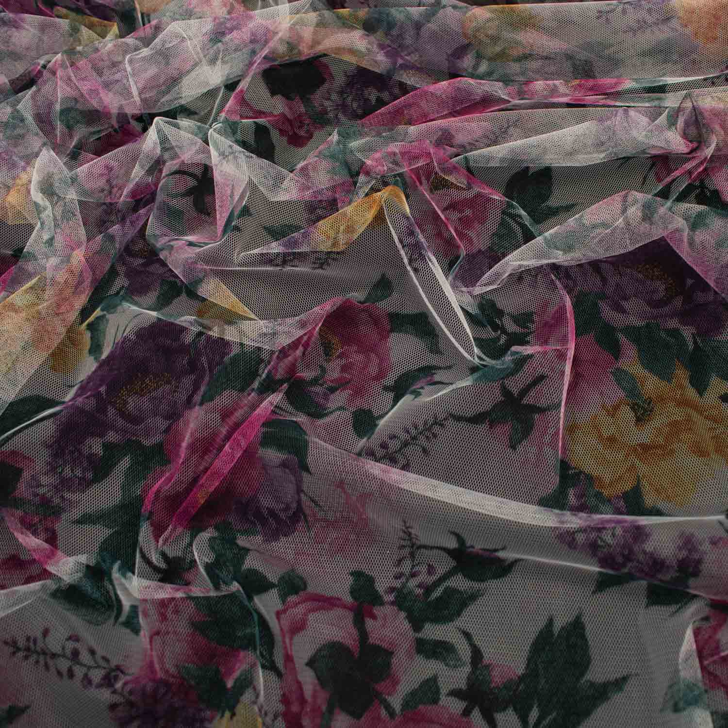 Digital Printed Fine Soft English Tulle Sample Book