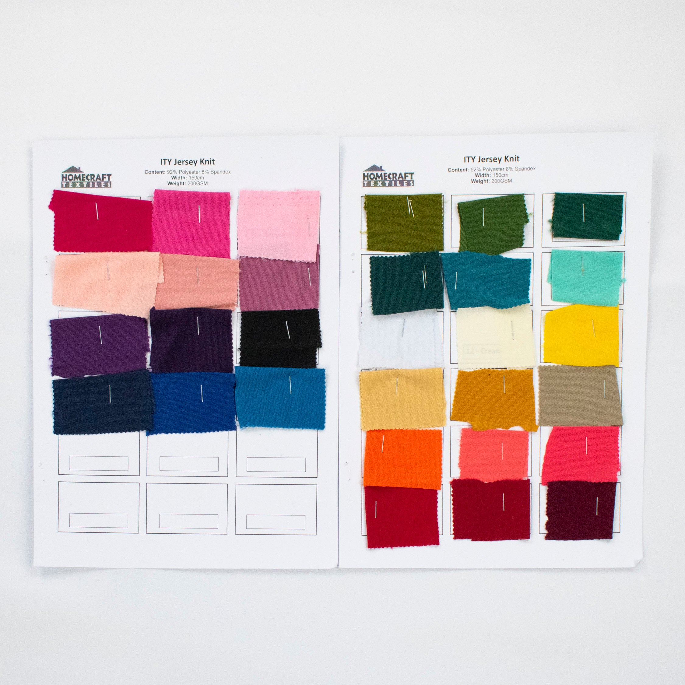 ITY Jersey Knit Sample Book