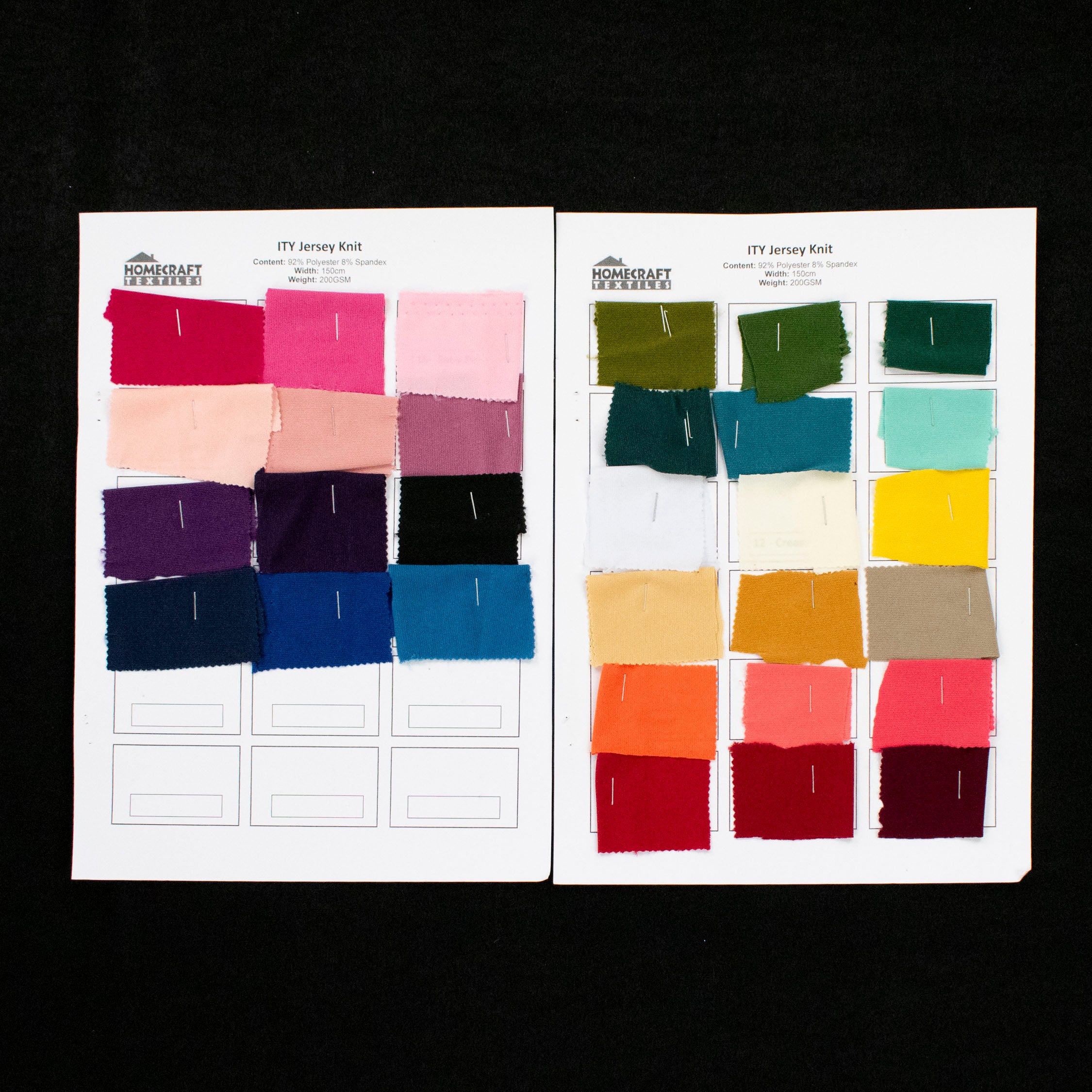 ITY Jersey Knit Sample Book