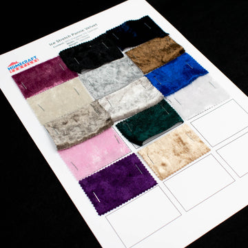 Ice Stretch Panne Velvet Sample Book
