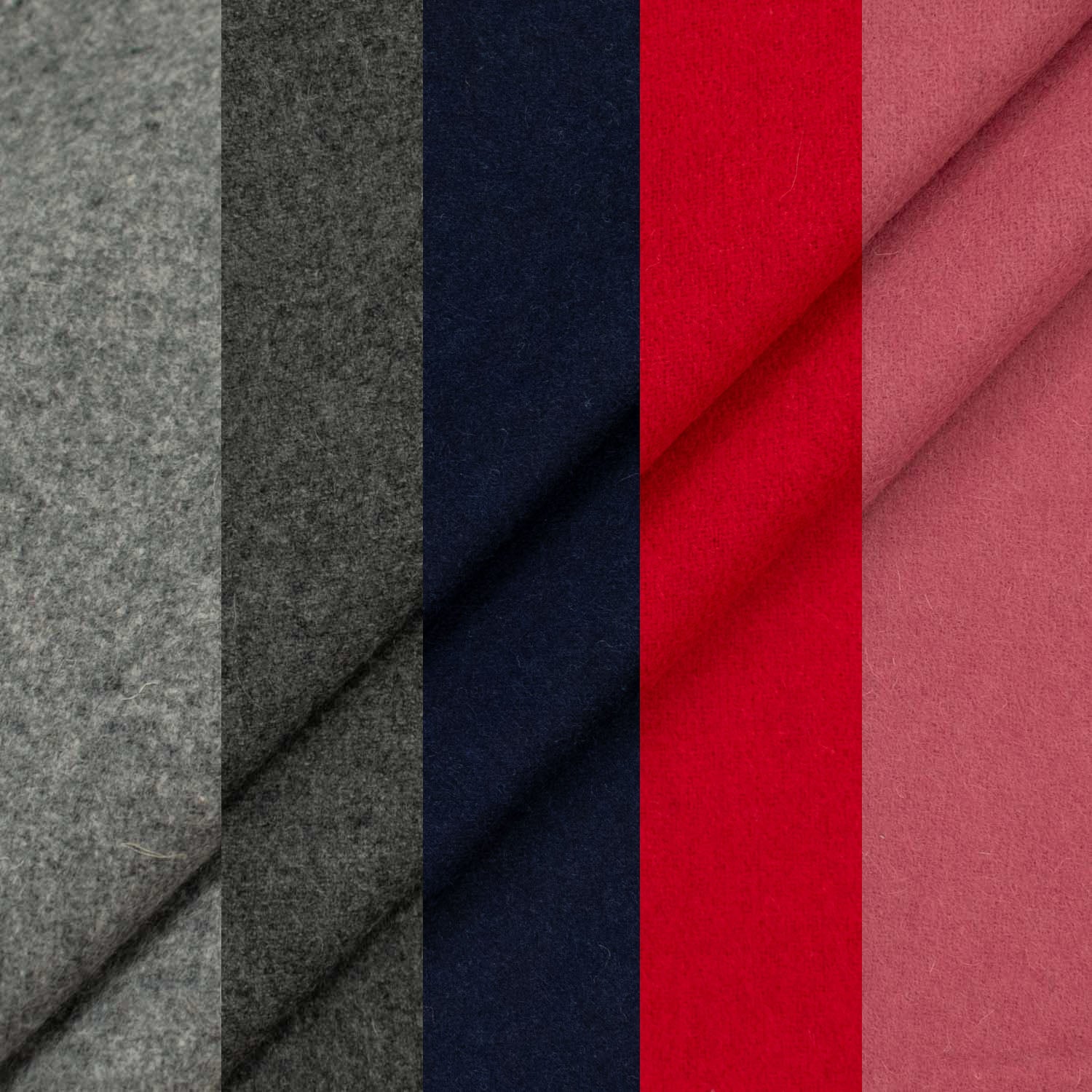 Italian Wool Felt Coating Navy 01