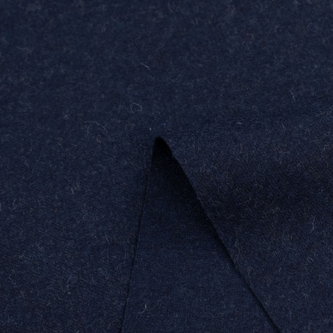 Italian Wool Felt Coating Navy 02