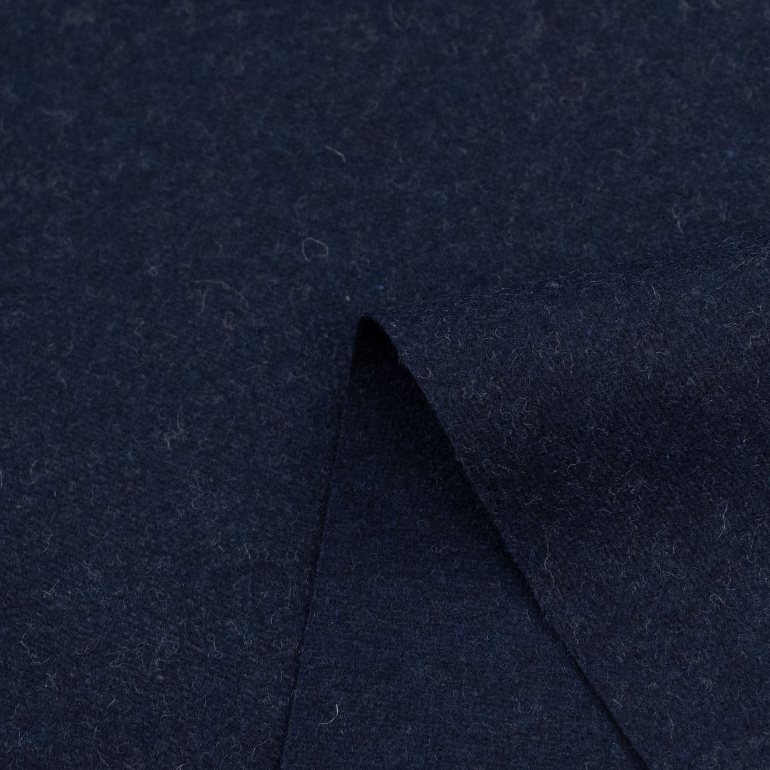 Italian Wool Felt Coating Navy 02